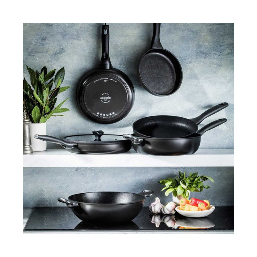 Essteele Per Domani 30cm Open French Skillet Black Black