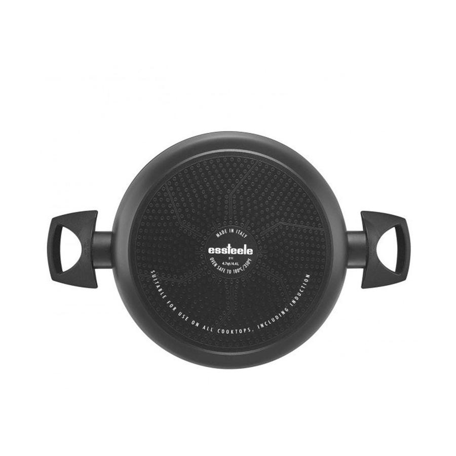 Essteele Per Salute 24cm (4.5L) Covered Casserole Black Black
