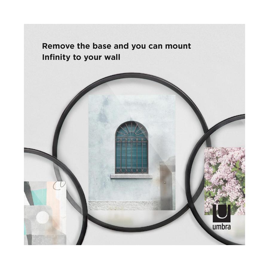 Umbra Infinity Floating Round Picture Frame - 13cm x 18cm Black Black