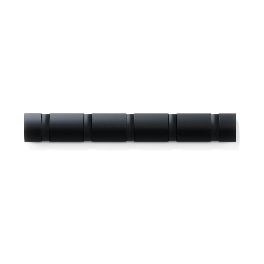 Umbra Flip 5 Wall Mounted Hook Black Black