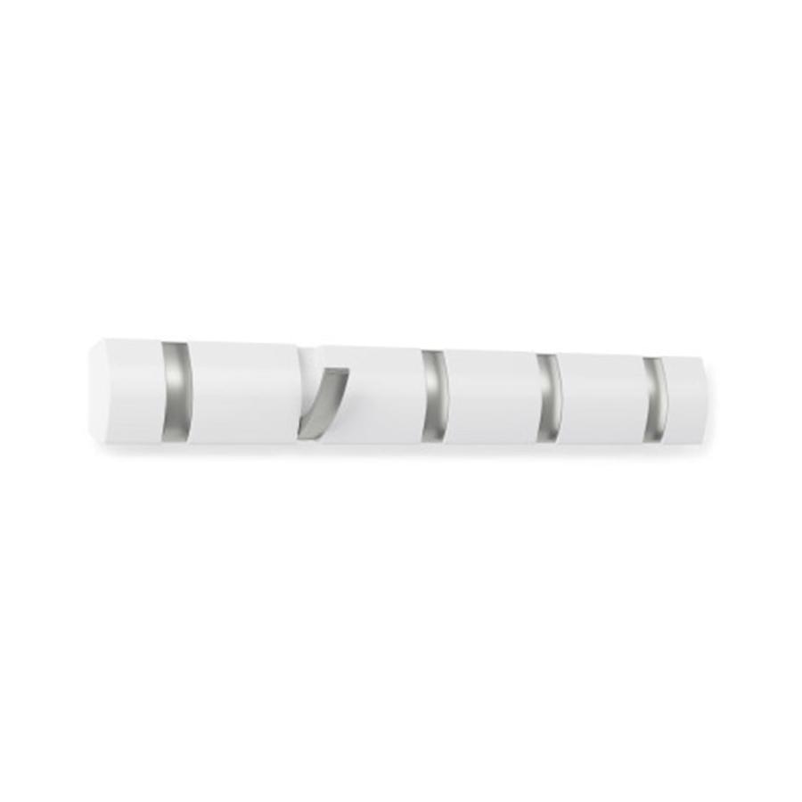 Umbra Flip 5 Wall Mounted Hook White White