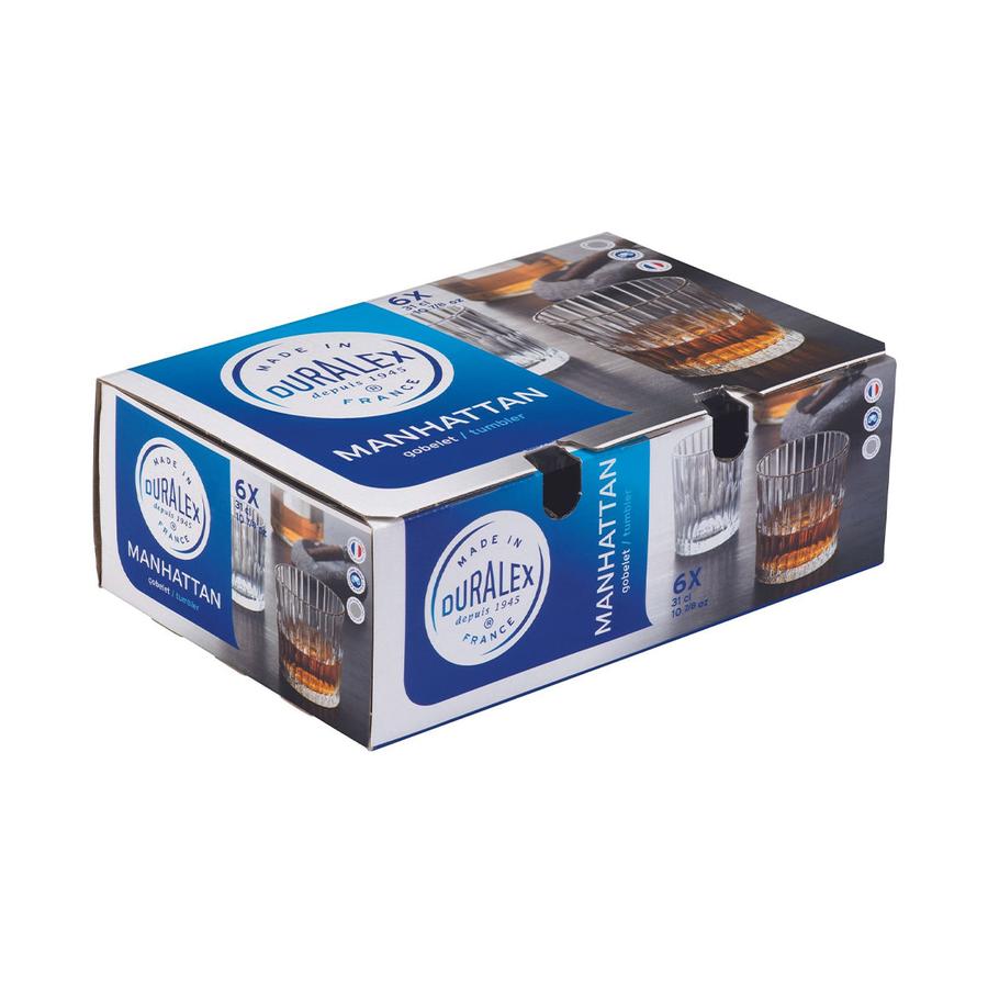 Duralex Manhattan 310ml Tumbler Set of 6 Clear Clear