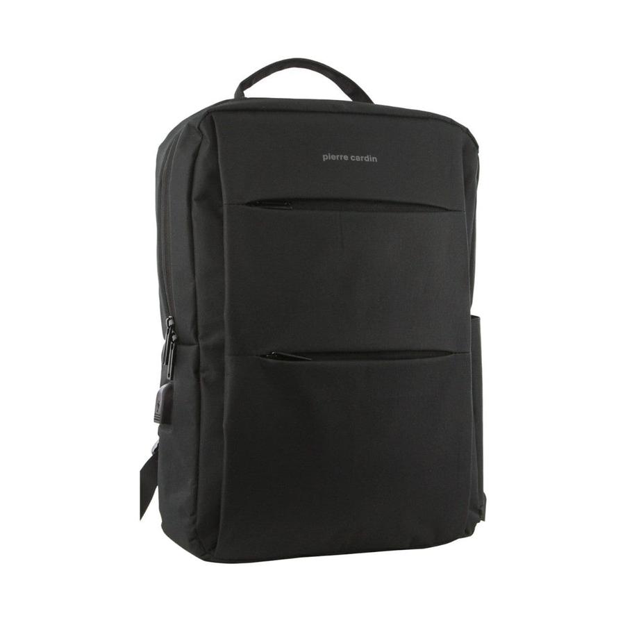 Pierre Cardin Diablo Travel & Business Backpack with USB Port Black Black