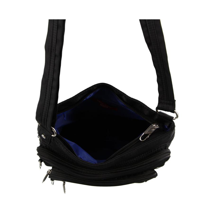 Pierre Cardin Arlo Anti-Theft Crossbody RFID Bag Black Black