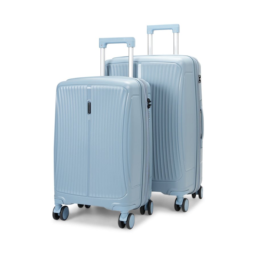 Nomad Quest 56cm & 65cm Hardside Luggage Set Steel Blue Steel Blue