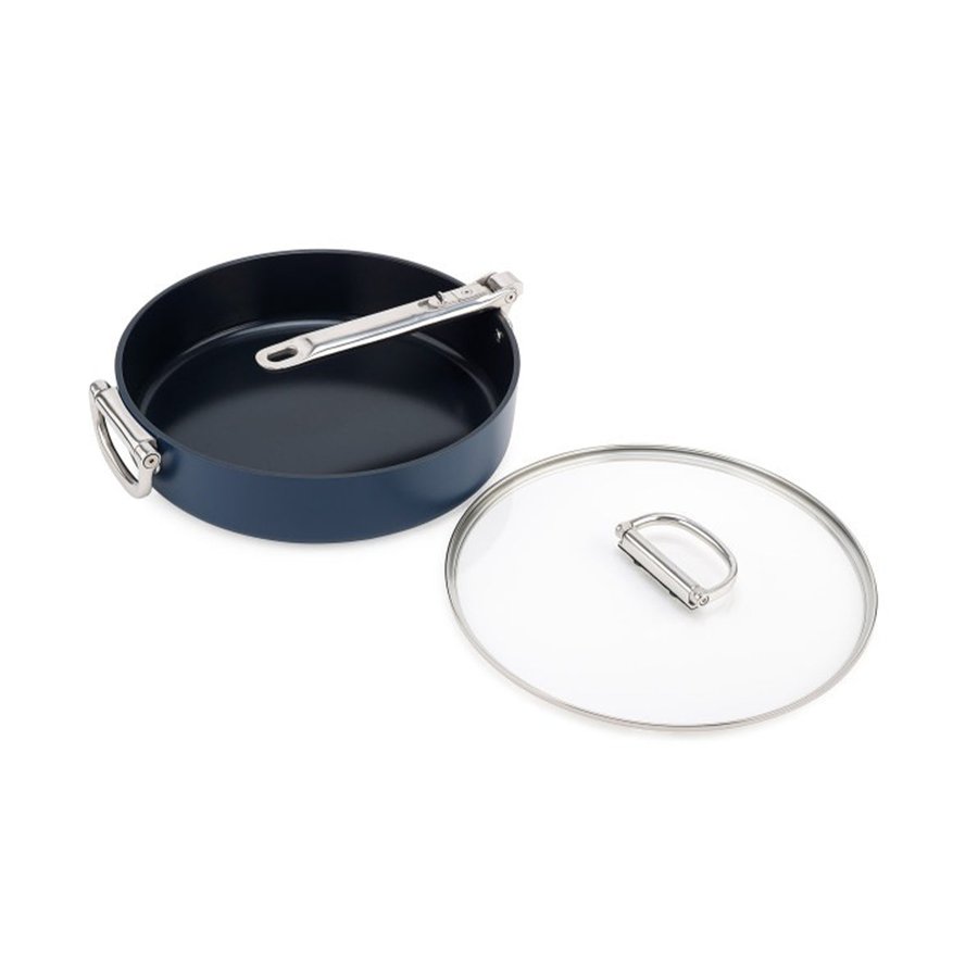 Joseph Joseph Space 28cm Non-Stick Saute Pan & Lid Midnight Blue Midnight Blue