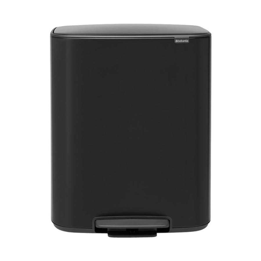 Brabantia Bo Pedal Bin (2 x 30L) Matte Black Matte Black