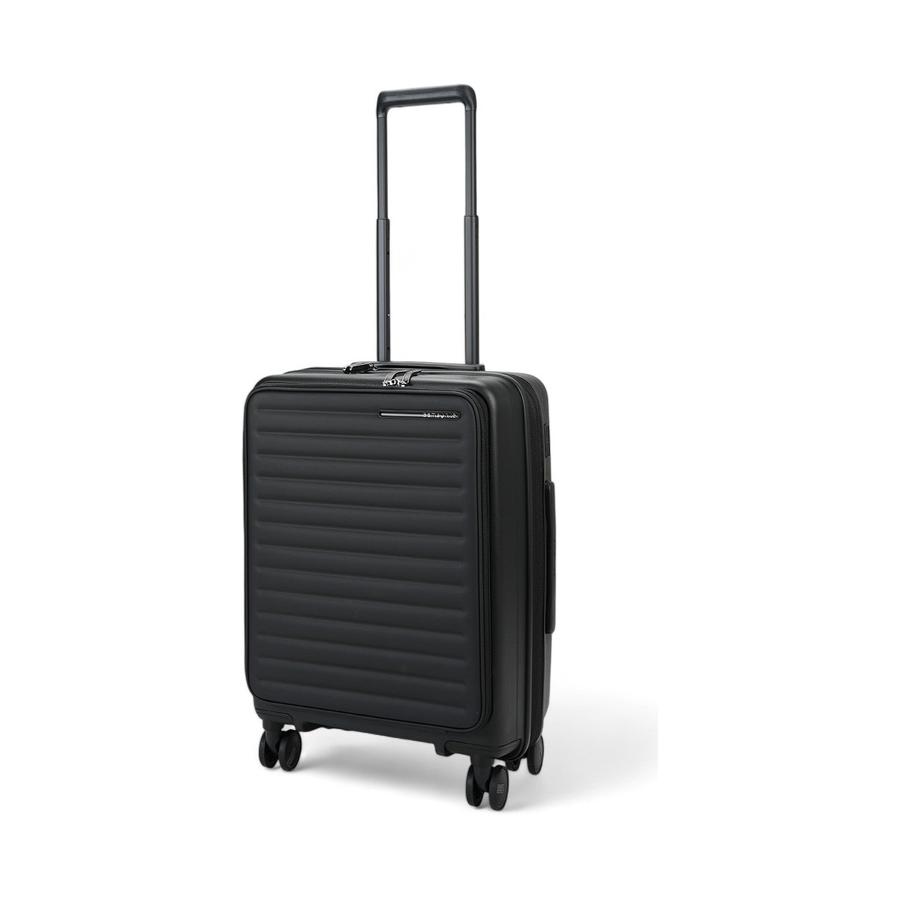 Samsonite Restackd 55cm Easy Access Carry-On Suitcase Black Black