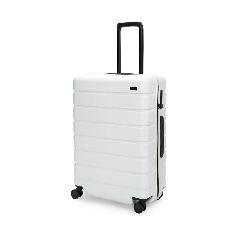 Explorer Arlo Pro 65cm Hardside Checked Suitcase White White