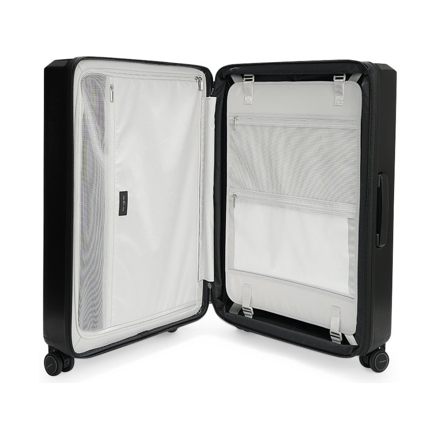 Samsonite Evoa Z 75cm Hardside Checked Suitcase Black Black
