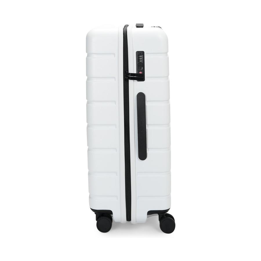 Explorer Arlo Pro 65cm Hardside Checked Suitcase White White