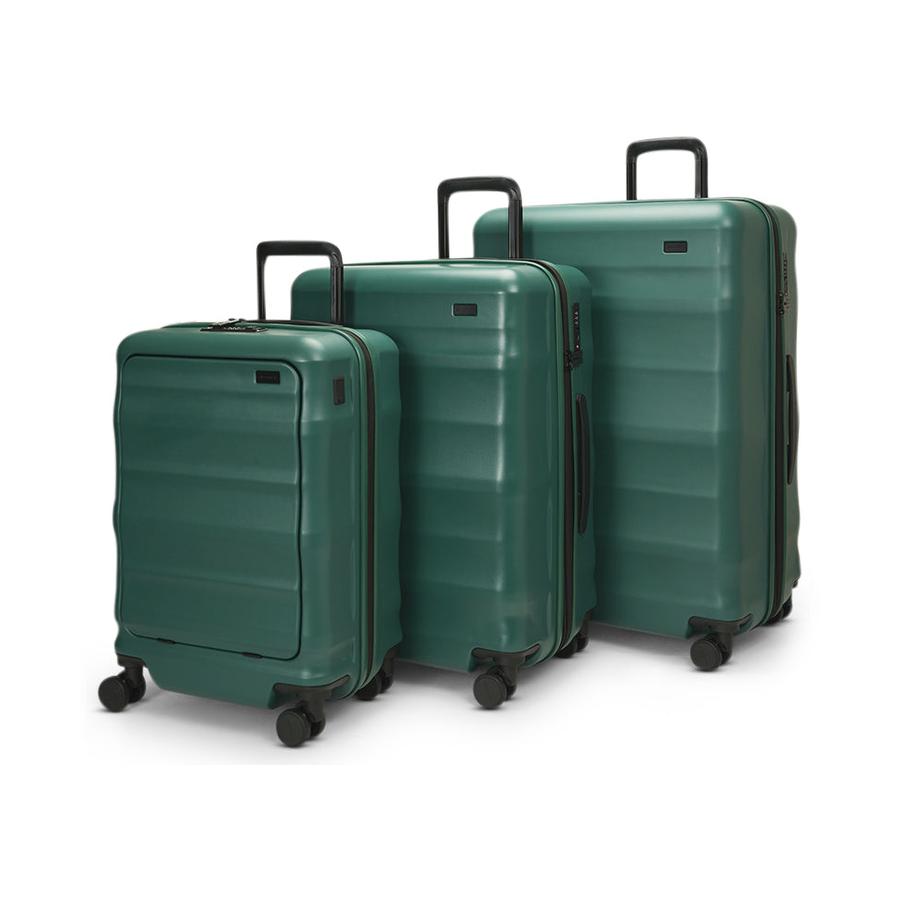 Explorer Luna-Air 55cm Front Access, 63cm & 74cm Hardside Luggage Set Forest Green Forest Green