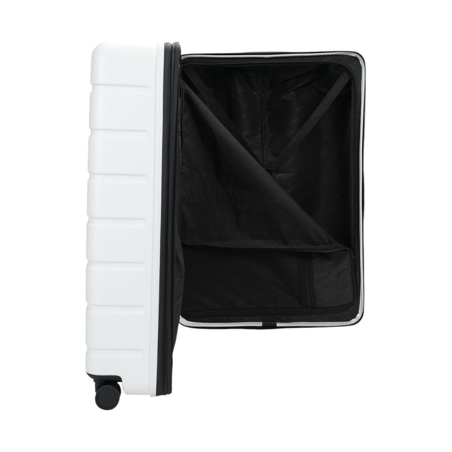 Explorer Arlo Pro 75cm Hardside Expandable Checked Suitcase White White