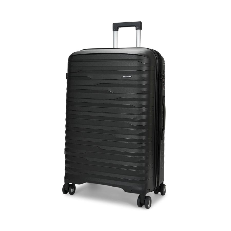 Nomad Discover 75cm Hardside Checked Suitcase Black Black