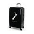 Caselite NZ Map 77cm Hardside Checked Suitcase Black