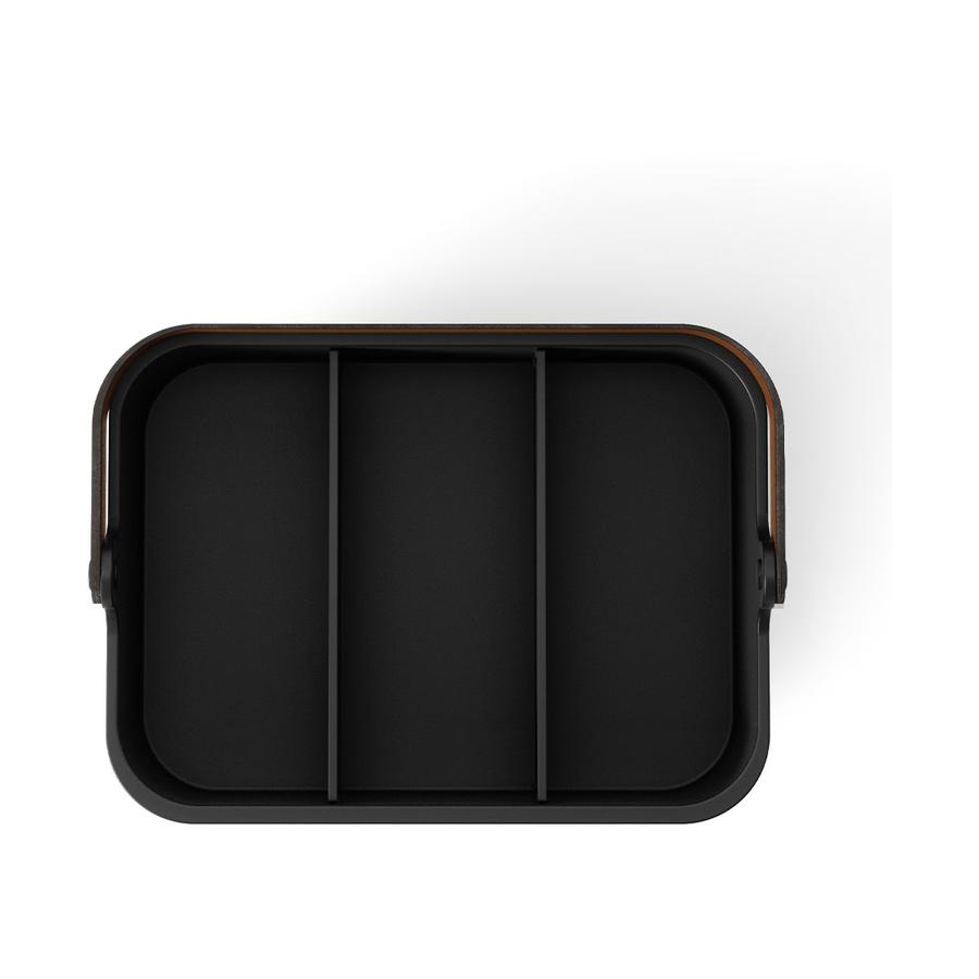 Umbra Bellwood Large Stackable Bin Black/Walnut Black/Walnut