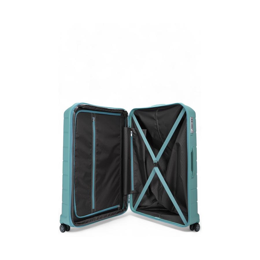 Samsonite Oc2lite 81cm Hardside Checked Suitcase Aqua Aqua
