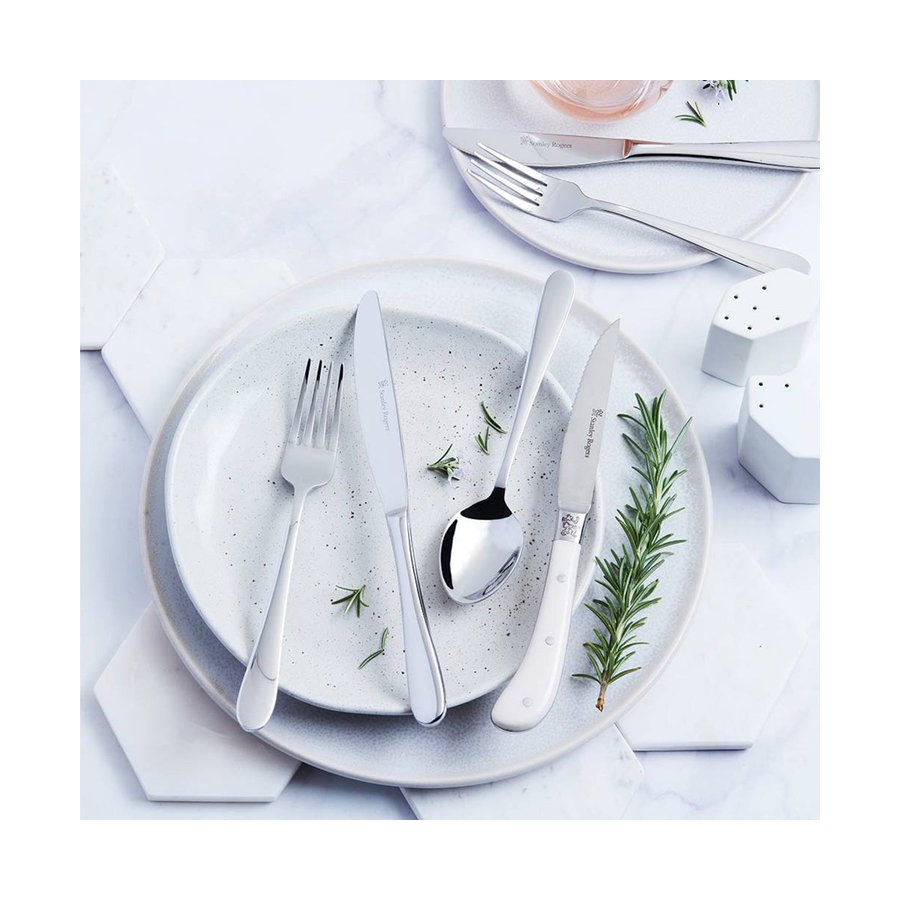 Stanley Rogers Albany 24 Piece Cutlery Set Stainless Steel Stainless Steel
