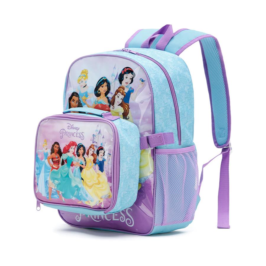 Disney Princesses Kids Backpack with Cooler Bag Multi Coloured Multi Coloured