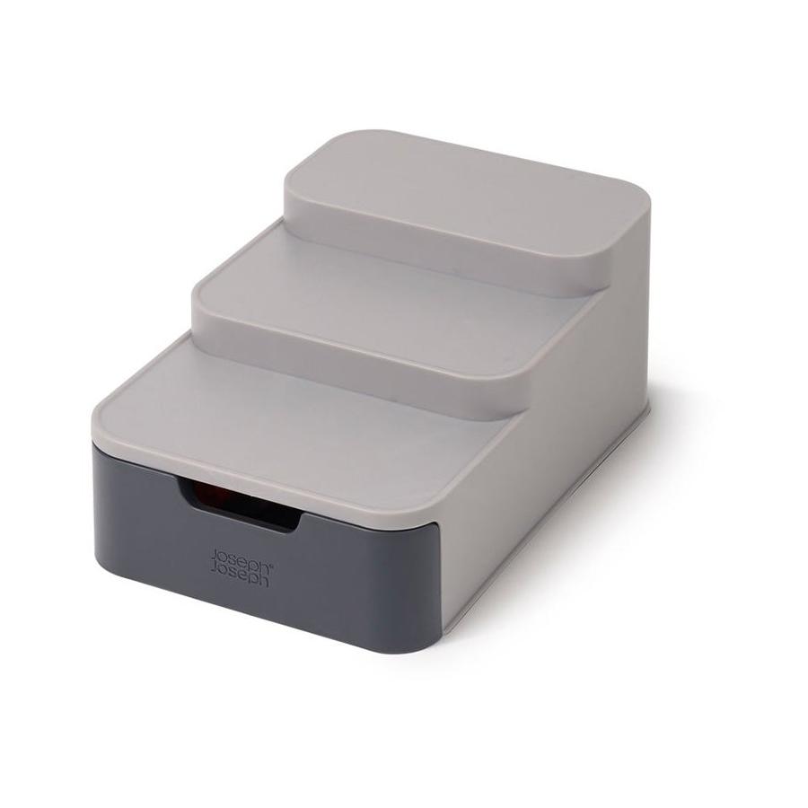 Joseph Joseph CupboardStore Compact Tiered Organiser Grey Grey