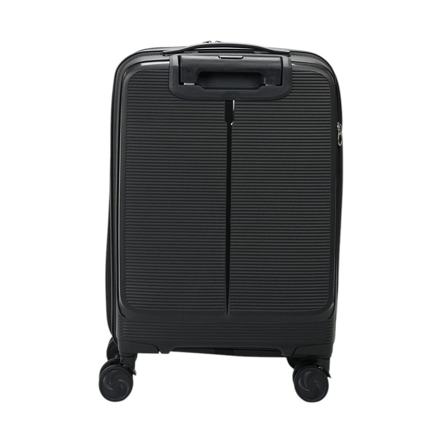 Caselite Venture 57cm Top Open Hardside Carry-On Suitcase Black Black