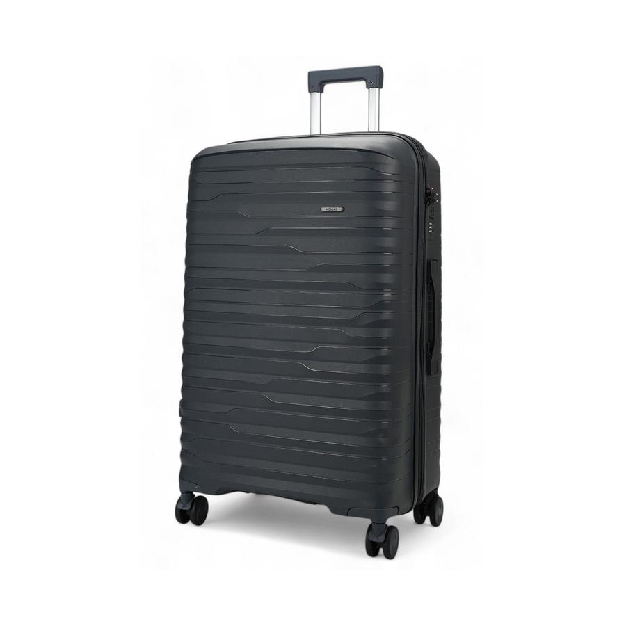 Nomad Discover 75cm Hardside Checked Suitcase Dark Grey Dark Grey