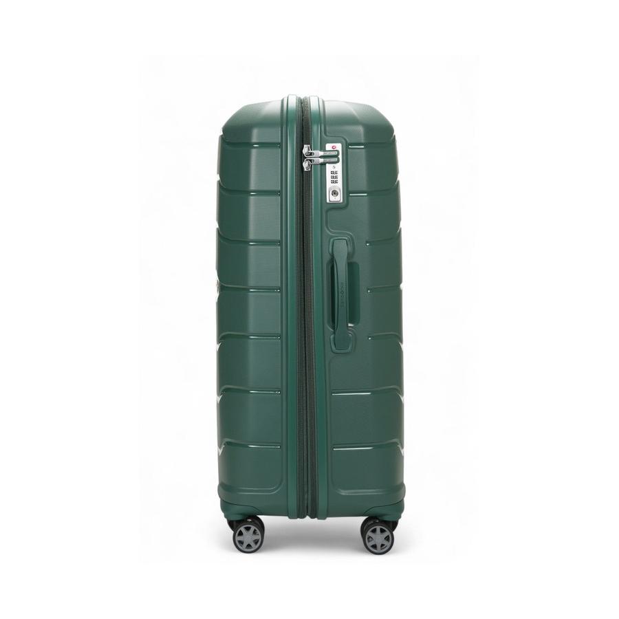 Samsonite Oc2lite 75cm Hardside Checked Suitcase Hunter Green Hunter Green