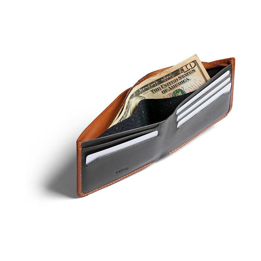 Bellroy RFID Hide & Seek LO Leather Wallet Caramel Caramel