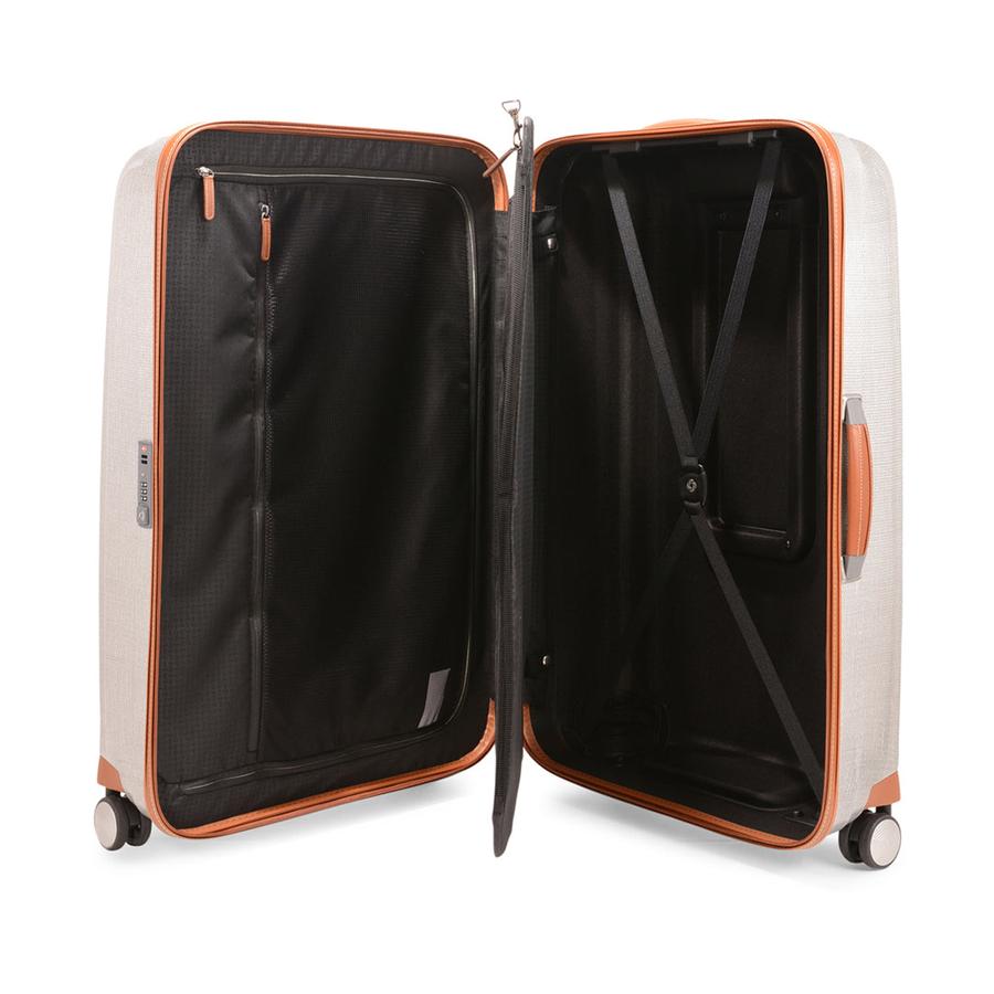 Samsonite Lite-Cube DLX 82cm CURV Spinner Suitcase Aluminium Aluminium