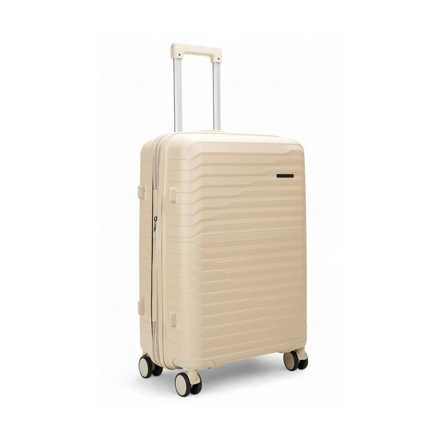 Caselite Summit 65cm Hardside Checked Suitcase Beige Beige