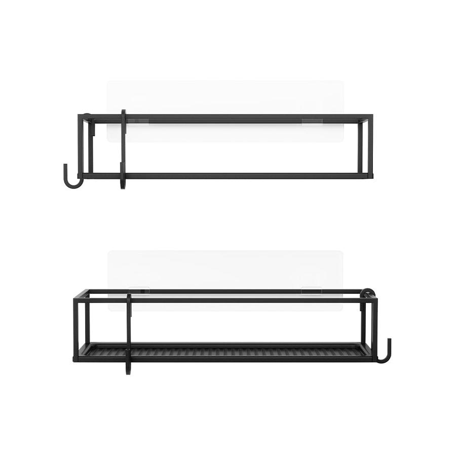 Umbra Cubiko Shower Bins (Set of 2) Black Black