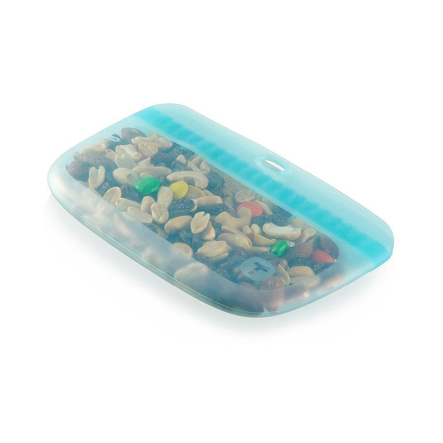 Tupperware Ultimate Silicone Slim Bag Small (Set of 4) Sheer Aquamarine Sheer Aquamarine