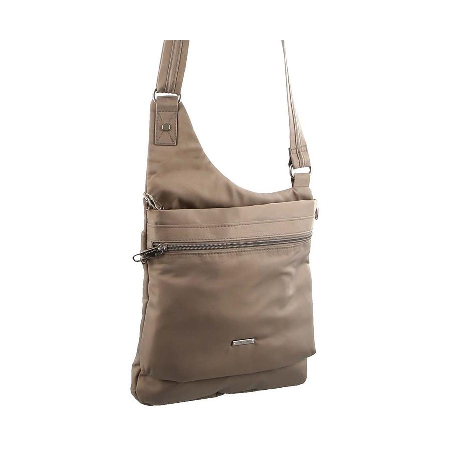 Pierre Cardin Munroe Anti-Theft Crossbody RFID Bag Taupe Taupe