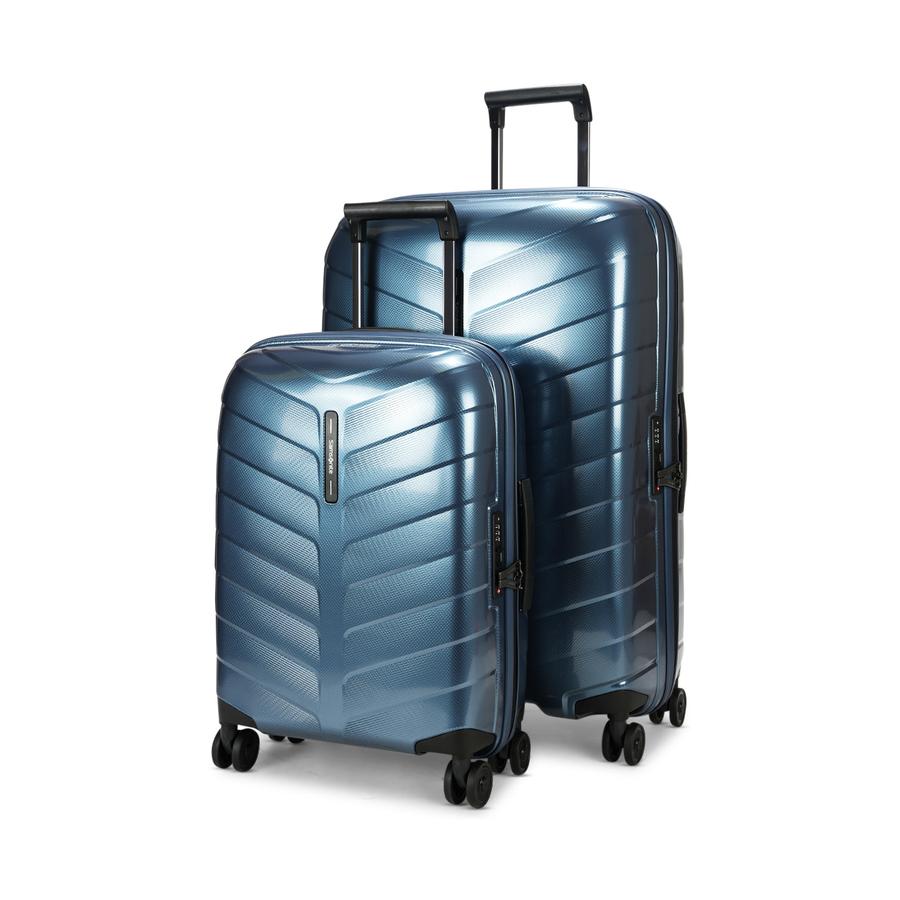 Samsonite Attrix 55cm & 75cm Hardside Luggage Set Steel Blue Steel Blue