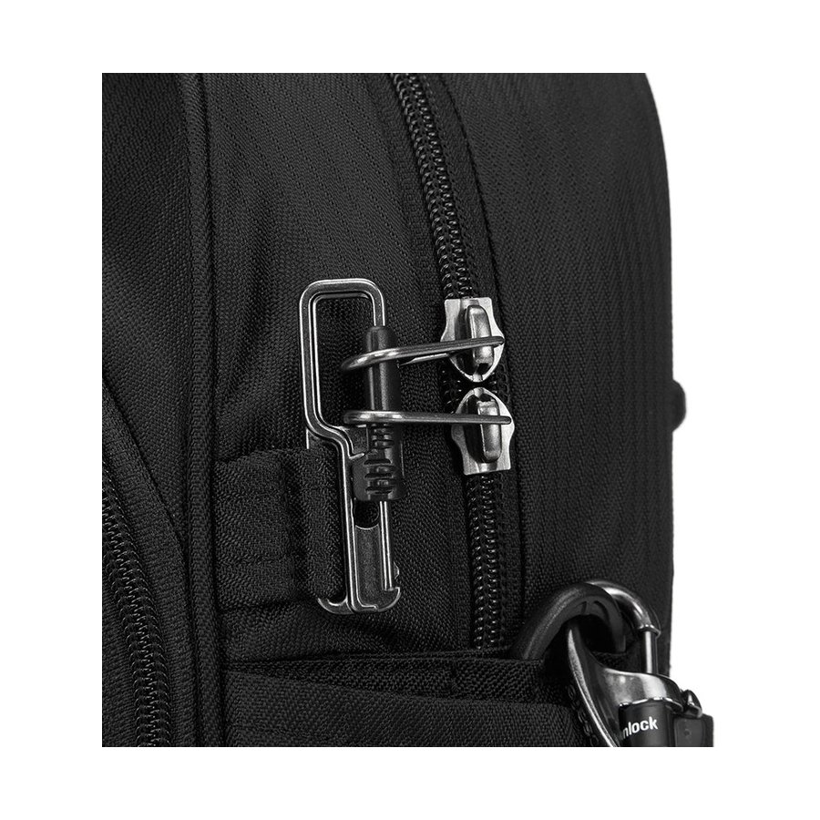 Pacsafe Metrosafe LS250 ECONYL Anti-Theft Recycled Crossbody Black Black