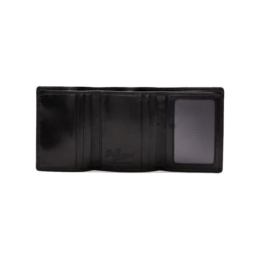 RM Williams Small Tri-Fold Wallet Black Black