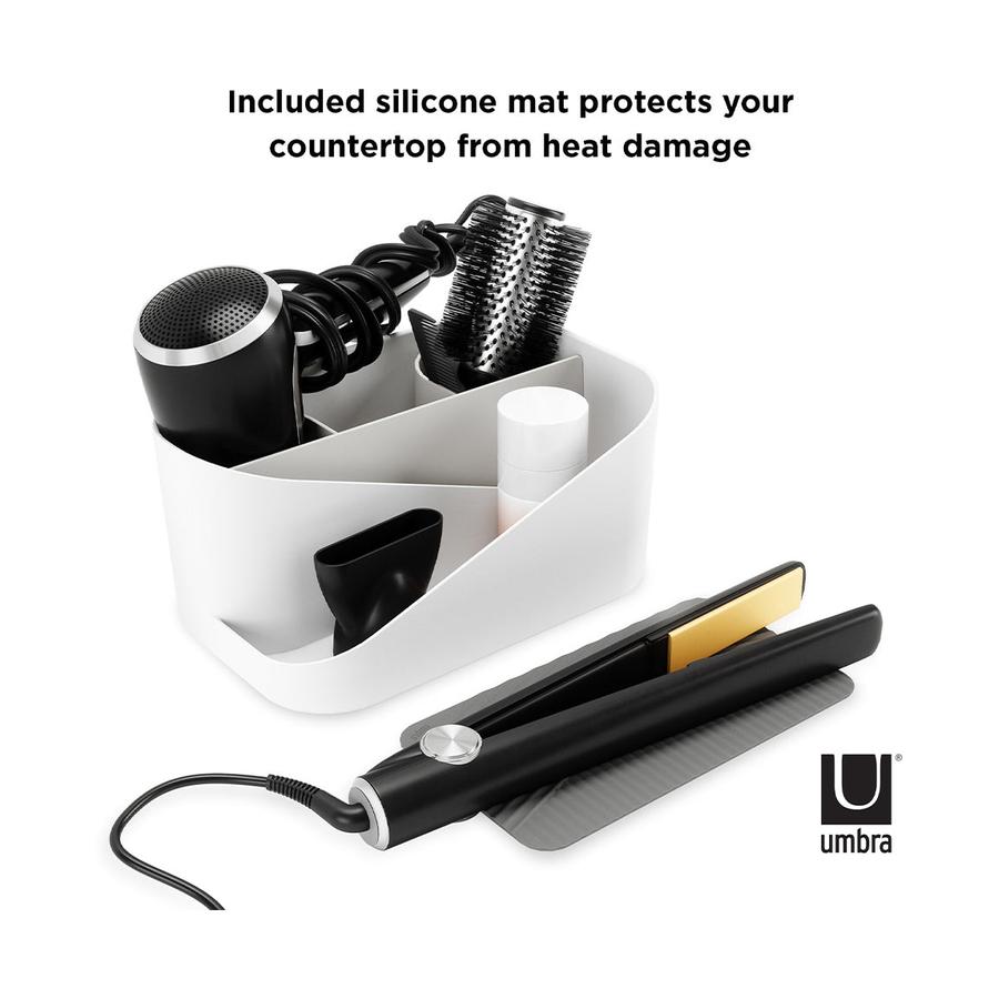 Umbra Glam Hair Tool Organiser White/Charcoal White/Charcoal