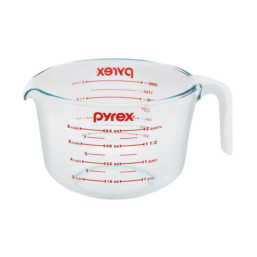 Pyrex 8 Cup (2L) Glass Measuring Jug Clear Clear