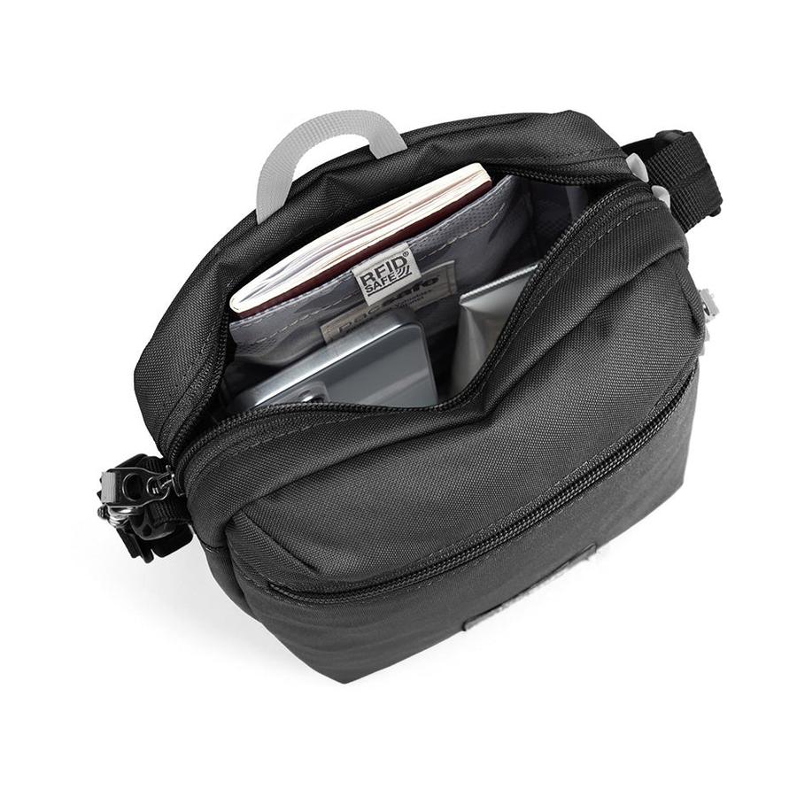 Pacsafe GO Anti-Theft Recycled Festival Crossbody Bag Jet Black Jet Black