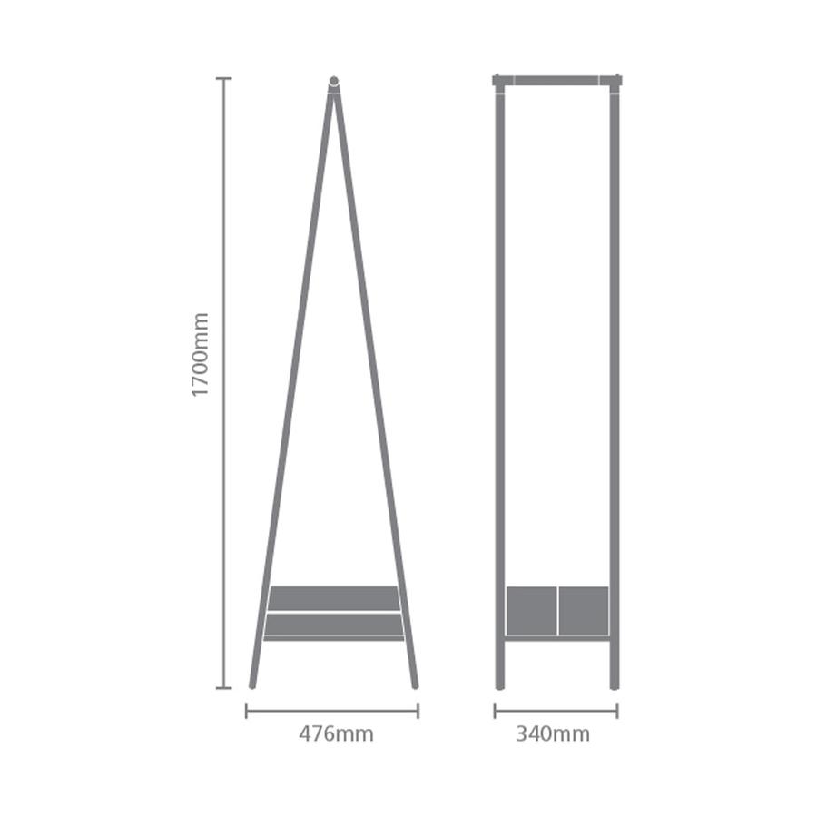 Brabantia Linn Clothes Rack Compact White White