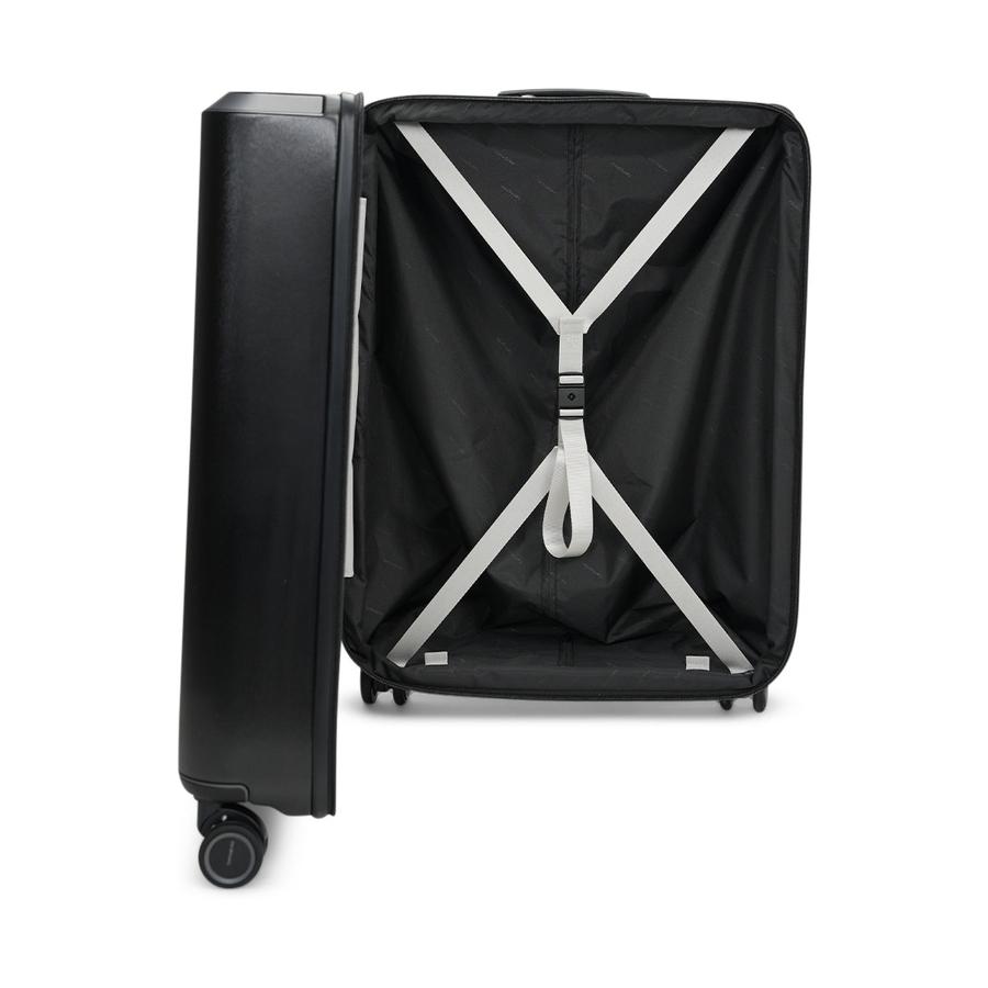 Samsonite Evoa Z 69cm Hardside Checked Suitcase Black Black