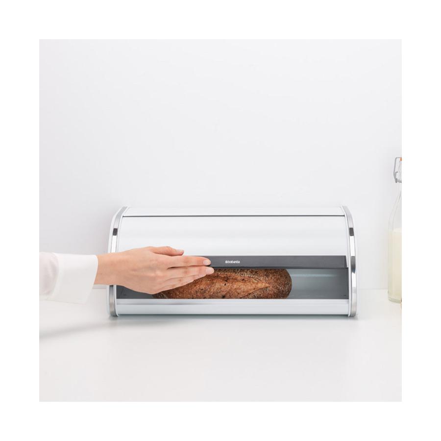 Brabantia Roll Top Large Bread Bin White White