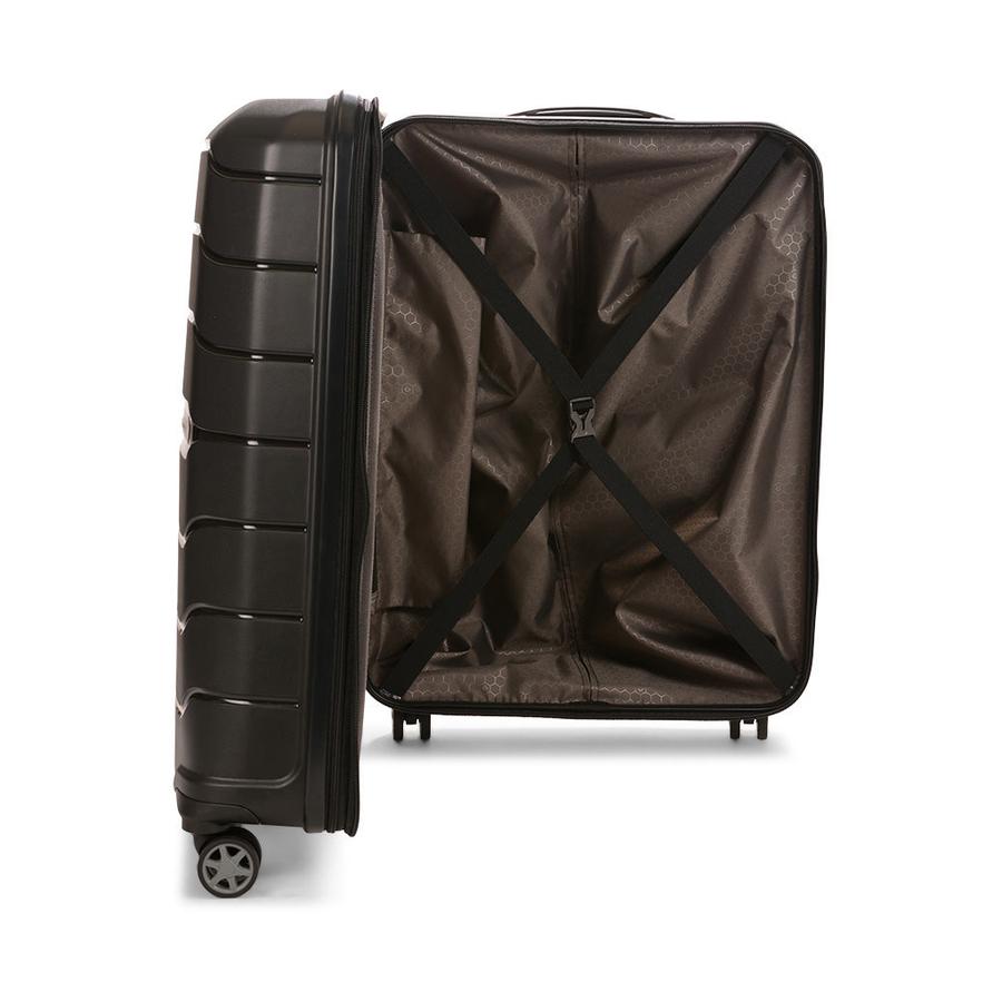 Samsonite Oc2lite 68cm Hardside Checked Suitcase Black Black