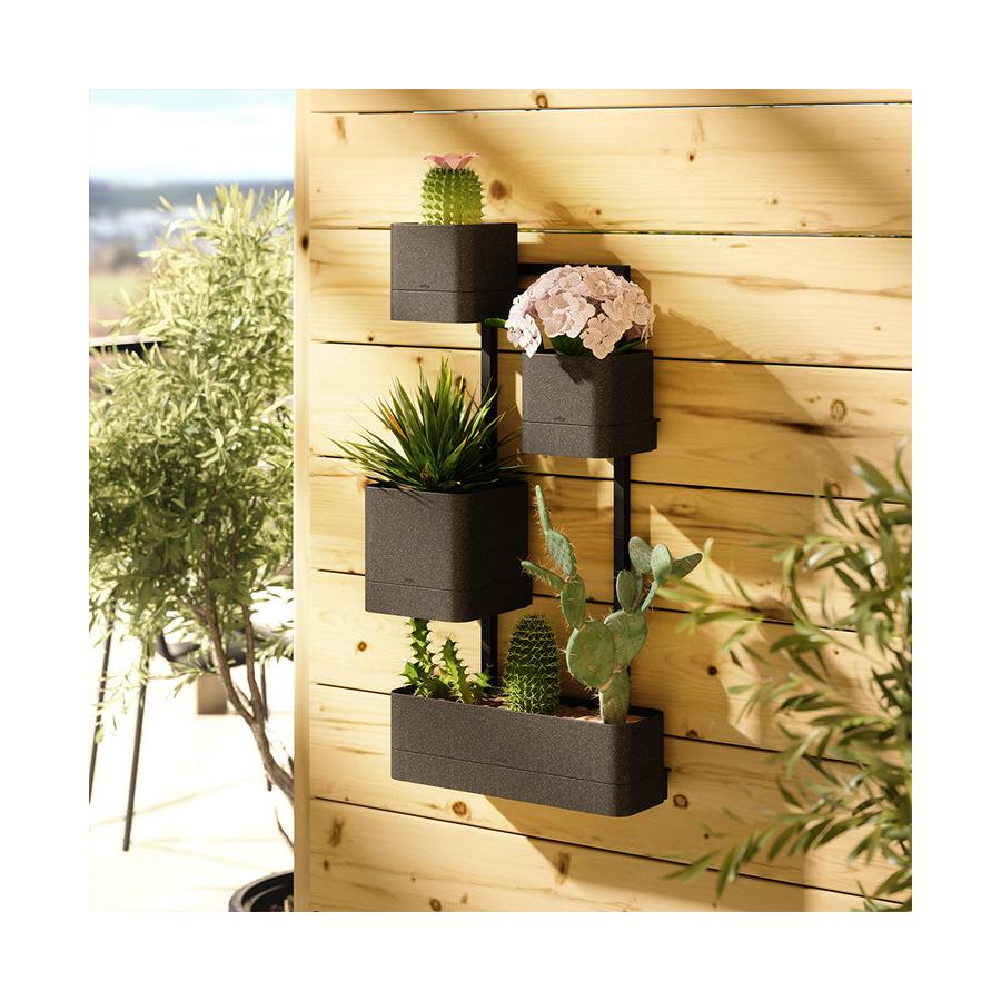 Umbra Cubiko Wall Planter Black Black