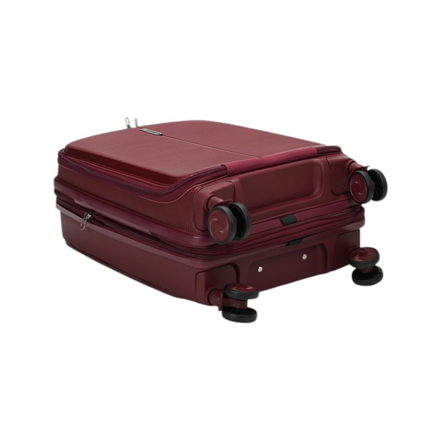 Caselite Venture 57cm Top Open Hardside Carry-On Suitcase Dark Red Dark Red
