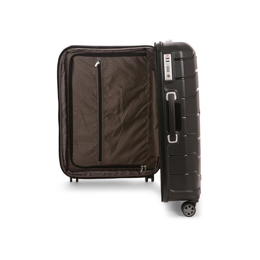Samsonite Oc2lite 68cm Hardside Checked Suitcase Black Black