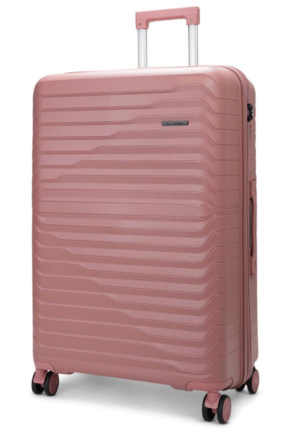Caselite Summit 75cm Hardside Checked Suitcase Rose