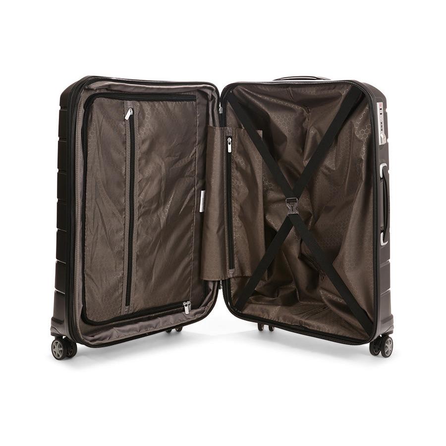 Samsonite Oc2lite 68cm Hardside Checked Suitcase Black Black