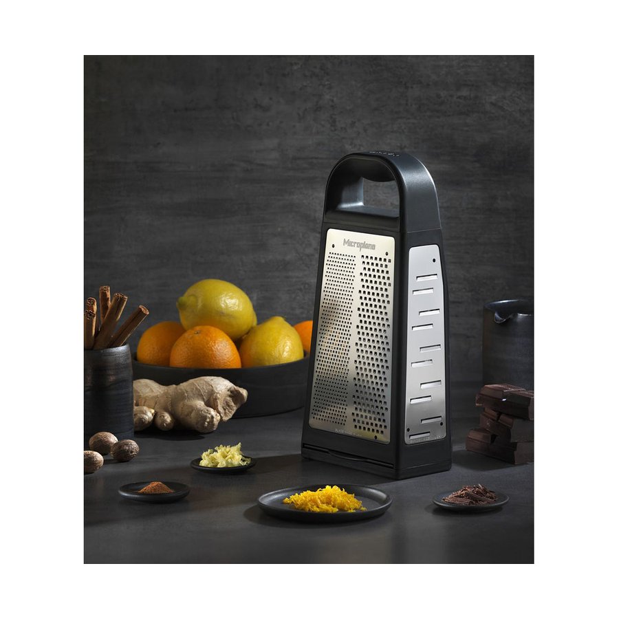 Microplane Elite 5-in-1 Box Grater Black Black