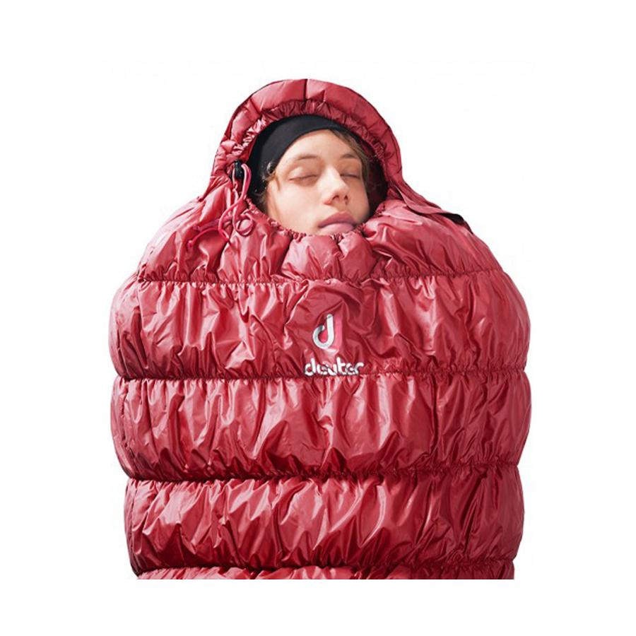 Deuter Exosphere -6° Right Zip Sleeping Bag Cranberry Fire Cranberry Fire